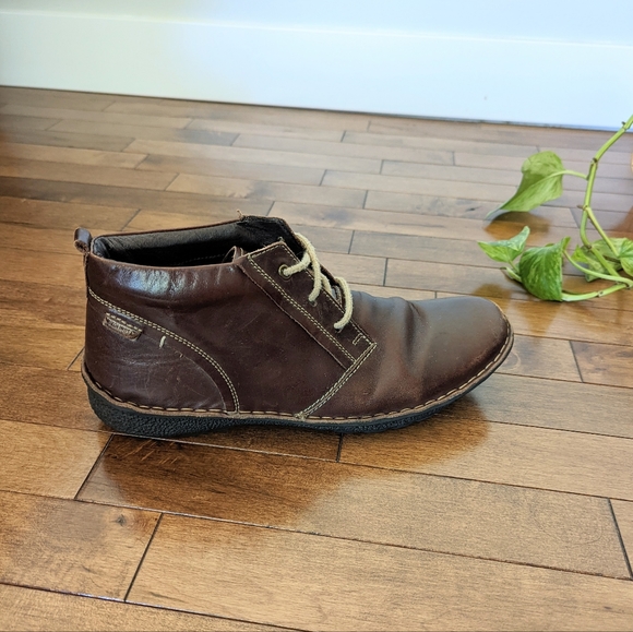 Pikolinos Mens Brown Leather Chukka Boots Chile Lace-Up Ankle - Picture 6 of 14